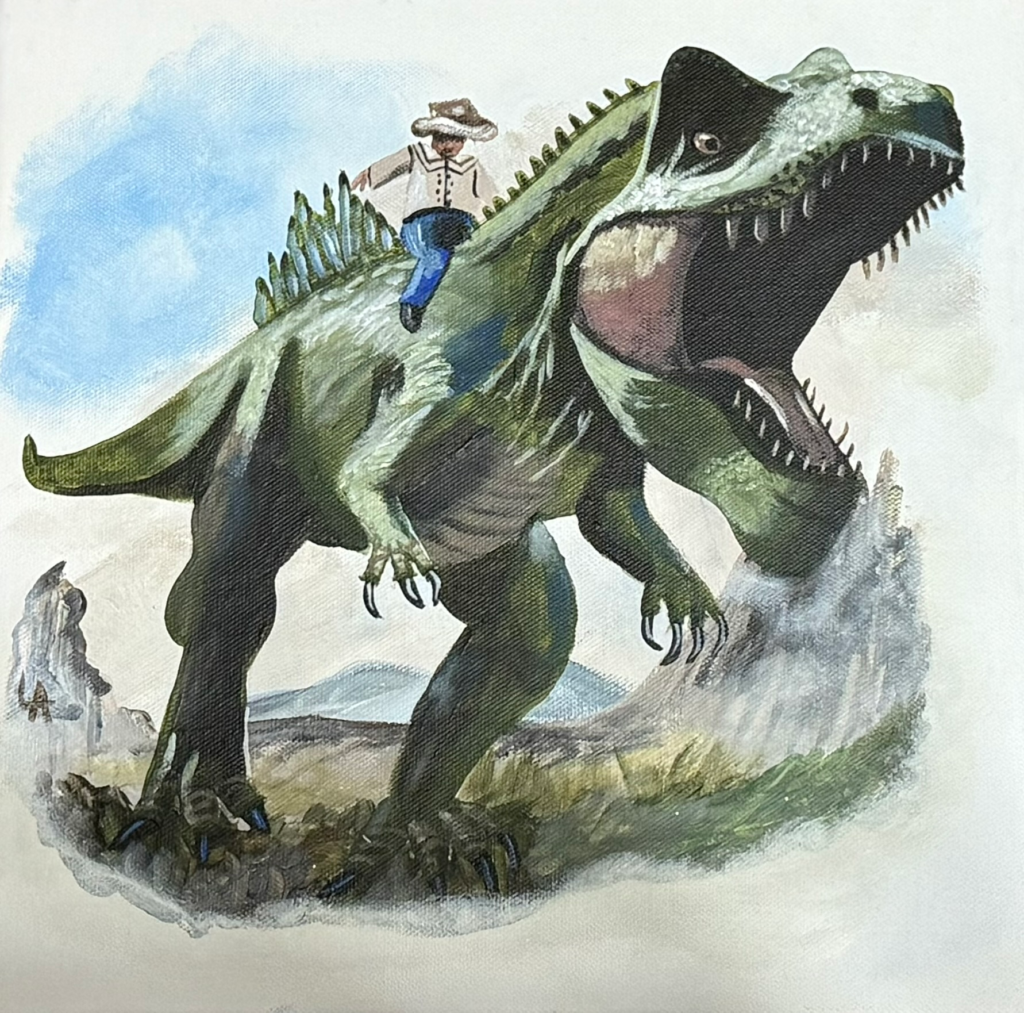 Dinosaur Rodeo - Red Paw Art